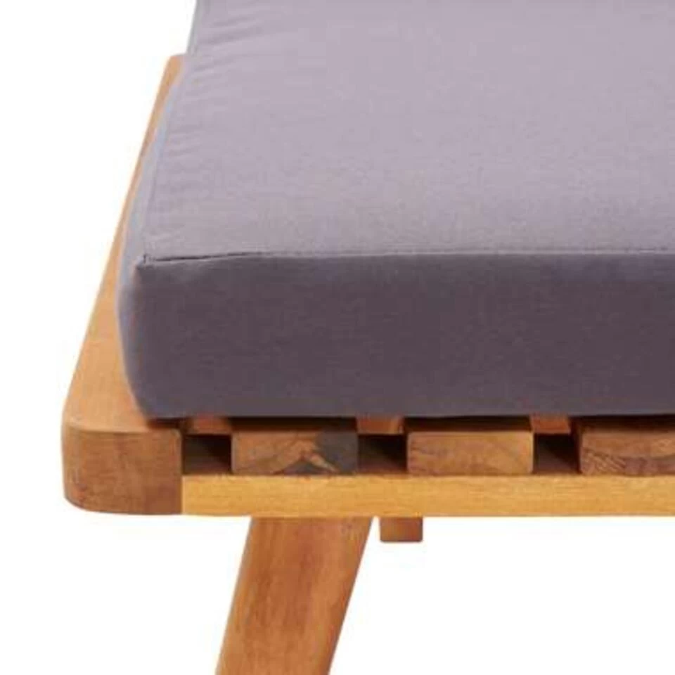 VidaXL Tuinstoel Met Kussens Massief Acaciahout 6 VidaXL Tuinstoel Met Kussens Massief Acaciahout - Afbeelding 4