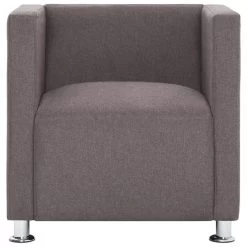 VidaXL Fauteuil Kubus Stof Taupe -Buitenmeubelen Verkoop e2c53a0867be42e69334a50faa11dc02