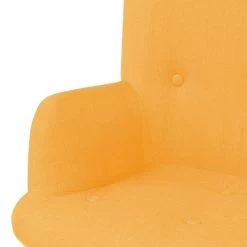 VidaXL Fauteuil Met Voetenbankje Stof Geel 9 VidaXL Fauteuil Met Voetenbankje Stof Geel -Buitenmeubelen Verkoop e4b15acbe8bb476aa822c211b2989733
