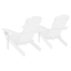 VidaXL Tuinstoelen Adirondack Met Tafeltje Massief Vurenhout Wit -Buitenmeubelen Verkoop e72f1e5d55384861aed90ab4f332f5c0
